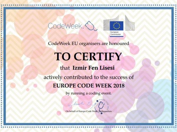 CodeWeek 2018 Etkinliklerimiz