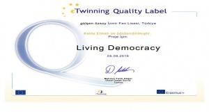 eTwinning Çalışmaları Kalite Etiketi ile Ödüllendirildi