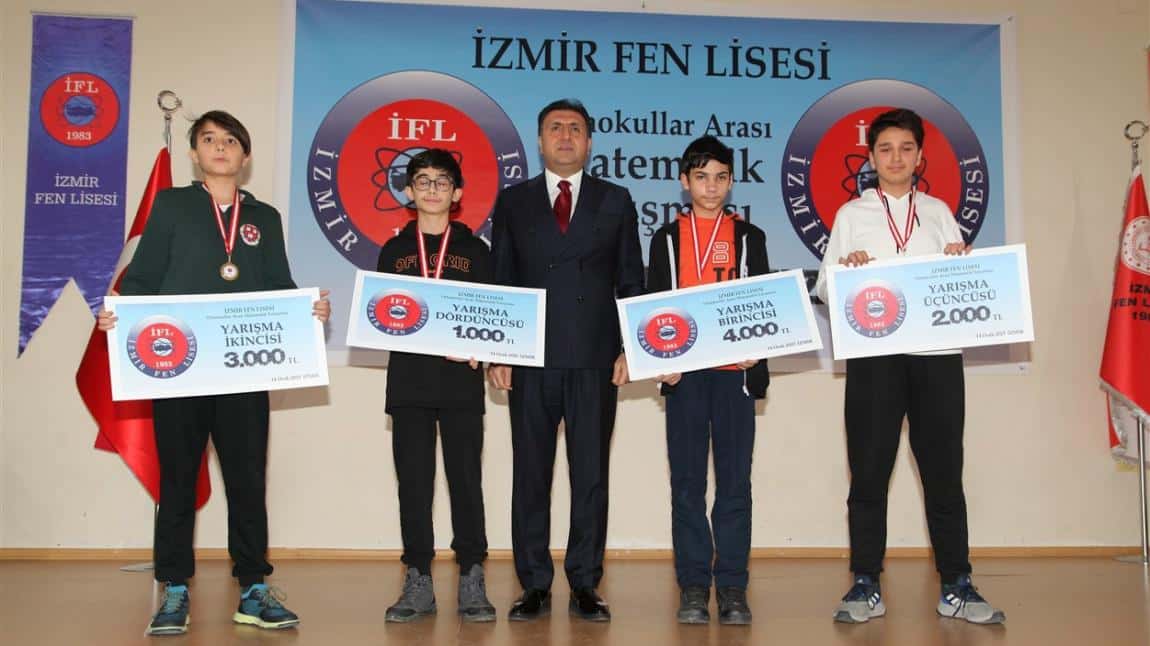 İzmir Fen Lisesi Ortaokullar Arası I. Matematik Yarışması Tamamlandı